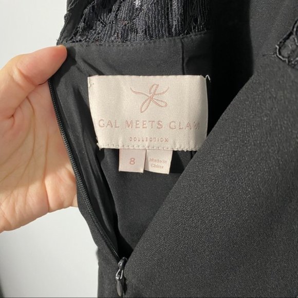 NWOT Gal Meets Glam Melanie Black Jumpsuit Sz 8 - Picture 6 of 6